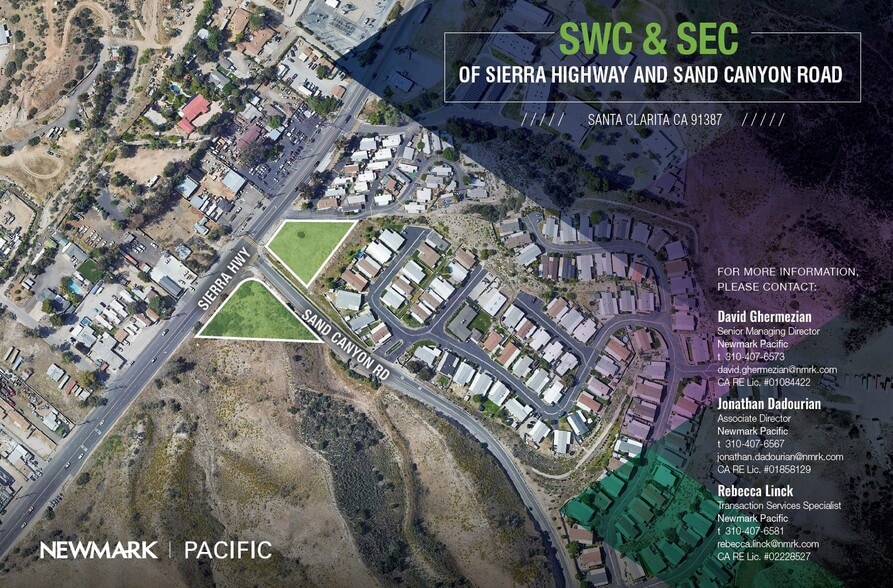 Primary Photo Of SWC & SEC of Sierra Hwy & Sand Canyon Rd, Santa Clarita Land For Sale