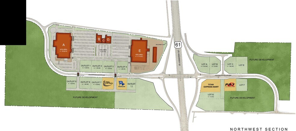 More Photos Of Hwy 61 @ Crossroads Blvd, Moscow Mills Land For Sale