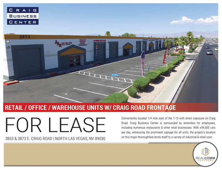 Primary Photo Of 3853 E Craig Rd, North Las Vegas Unknown For Lease