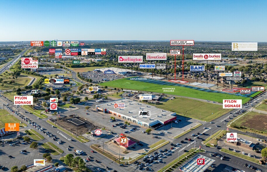 Primary Photo Of 2300 E Hillside Dr, Broken Arrow Storefront For Lease