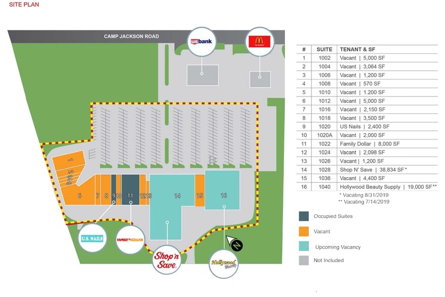 More Photos Of 1002-1100 Camp Jackson Rd, Cahokia General Retail For Sale