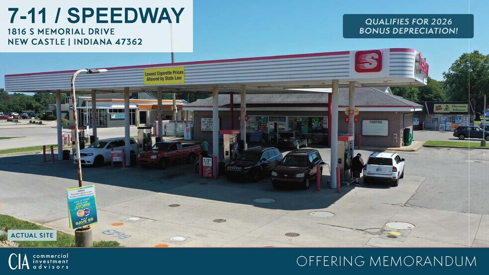 Primary Photo Of 1816 S Memorial Dr, New Castle Convenience Store For Sale