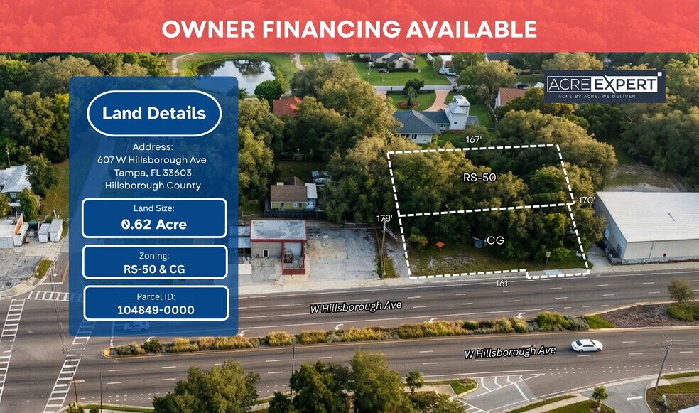 Primary Photo Of 607 W Hillsborough Ave, Tampa Land For Sale