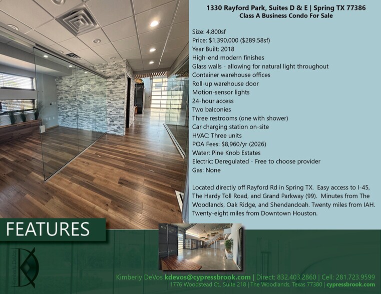 More Photos Of 1330 Rayford Park Rd, Spring Loft Creative Space For Sale