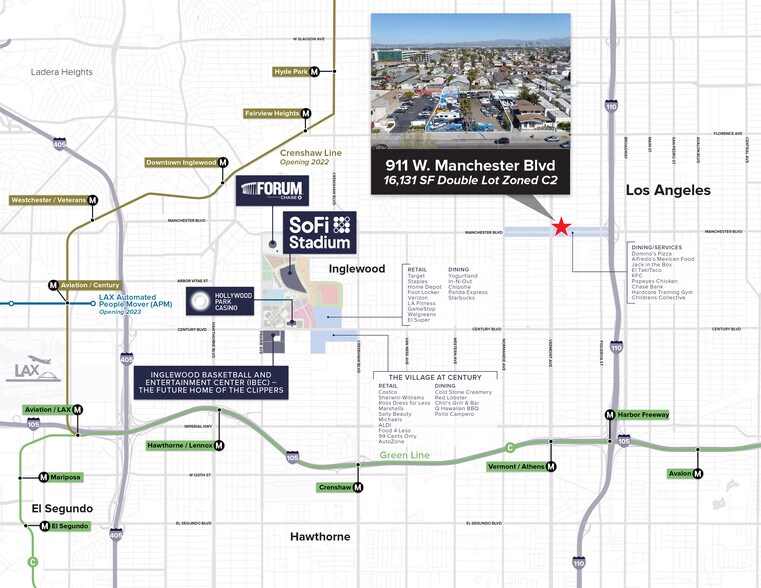 More Photos Of 911 W Manchester Ave, Los Angeles Land For Sale
