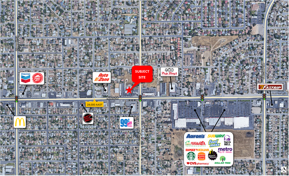 More Photos Of 3806-3812 Niles St, Bakersfield Storefront For Lease