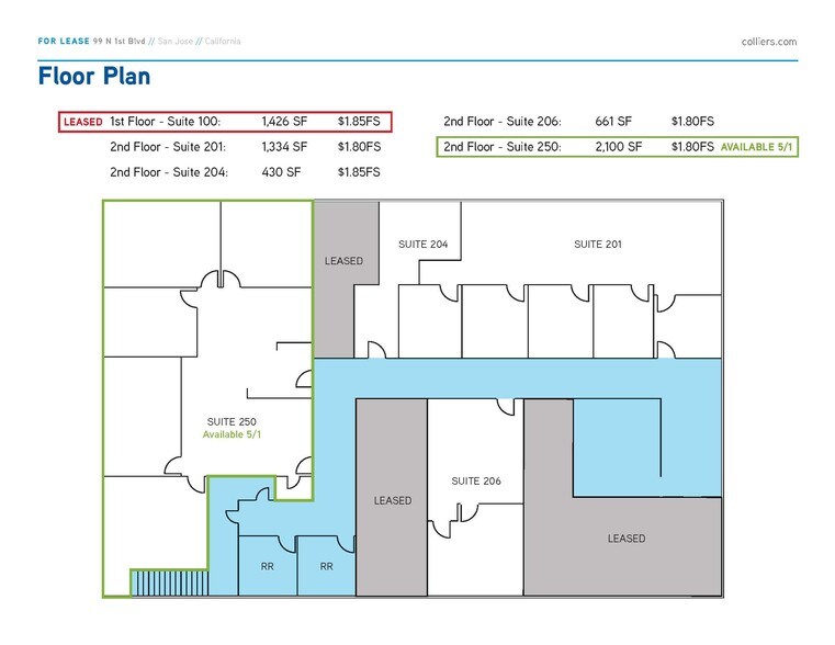 More Photos Of 99 N 1st St, San Jose Office For Lease