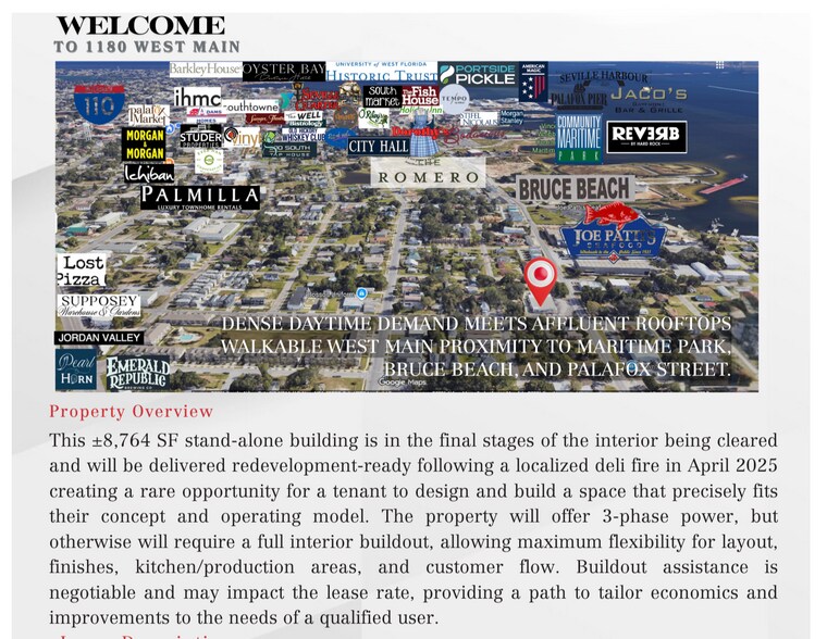 More Photos Of 1180 Main St, Pensacola Freestanding For Lease