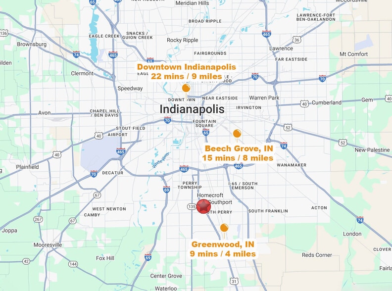 More Photos Of 7565 US Highway 31 S, Indianapolis Storefront For Lease