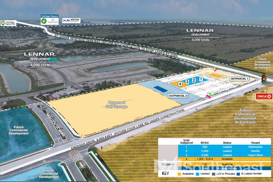 More Photos Of St Johns Heritage & Emerson Drive, Palm Bay Freestanding For Lease