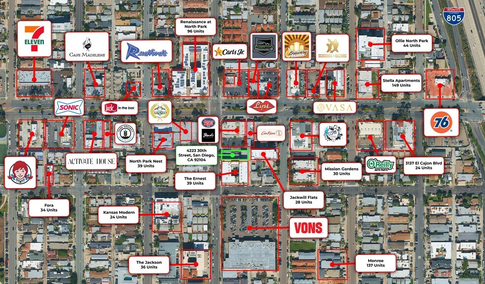 More Photos Of 4223-4225 30th St, San Diego Storefront For Lease