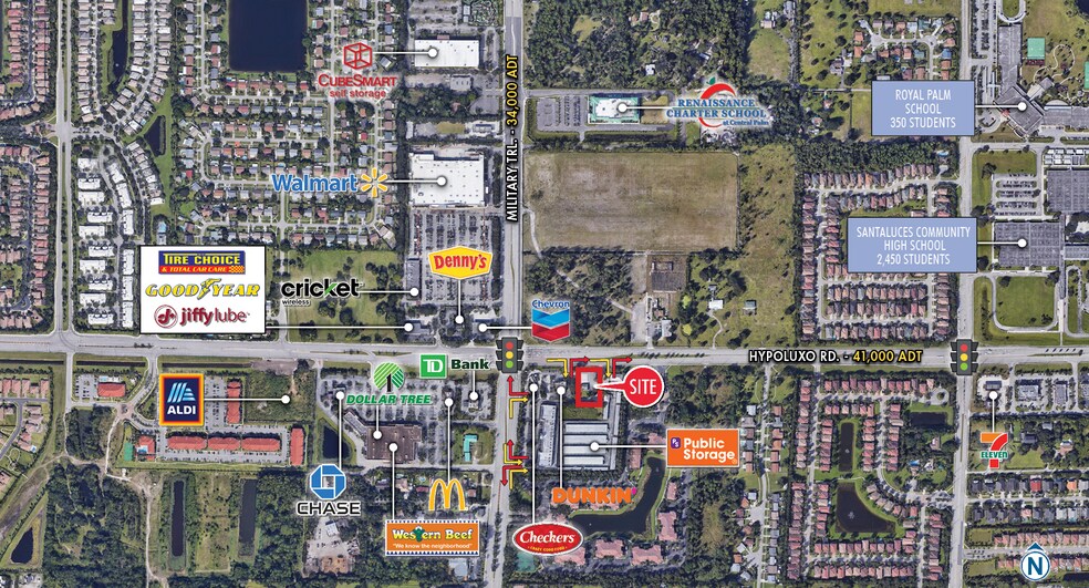 Primary Photo Of 4400 Hypoluxo Rd, Lake Worth Service Station For Lease