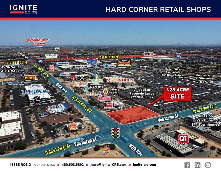 More Photos Of Hard Corner Pad Available, Tolleson Land For Lease