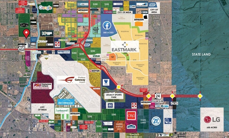 More Photos Of 4615-4635 E Warner Rd, Gilbert Land For Lease