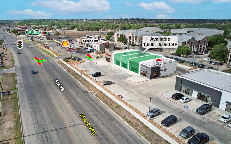 More Photos Of 9179 FM 78, Converse Storefront For Lease