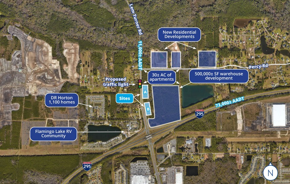 Primary Photo Of 12457 Lem Turner Rd, Jacksonville Land For Sale