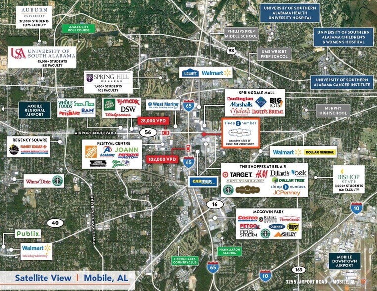 More Photos Of 3255 Airport Blvd, Mobile Storefront For Lease