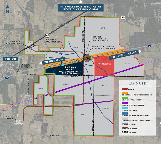 Primary Photo Of 00 I-10, Vinton Land For Sale