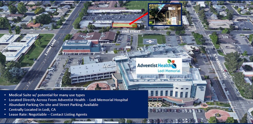 More Photos Of 1121 W Vine St, Lodi Medical For Lease