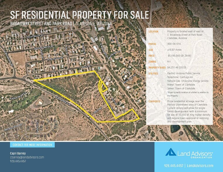 Primary Photo Of S Broadway St, Clarkdale Land For Sale