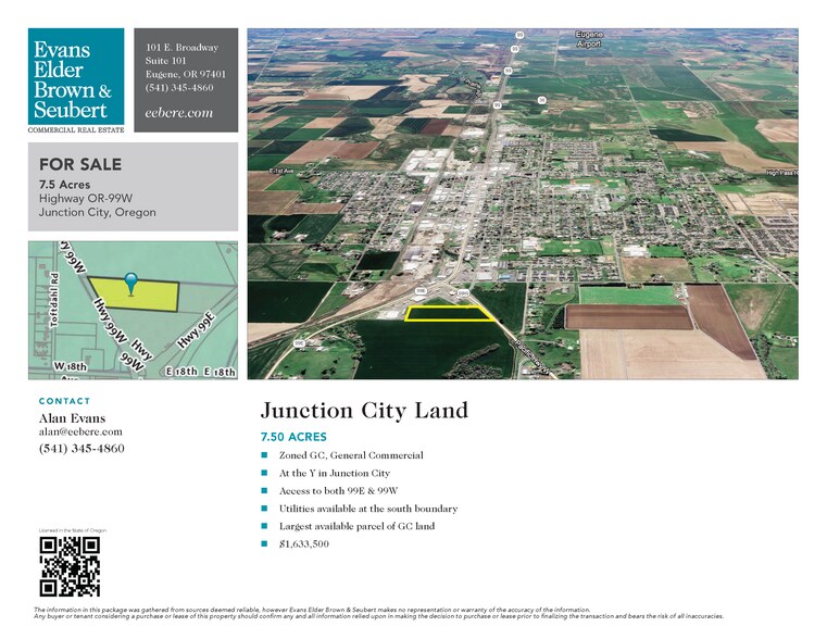 More Photos Of Oregon 99W, Junction City Land For Sale