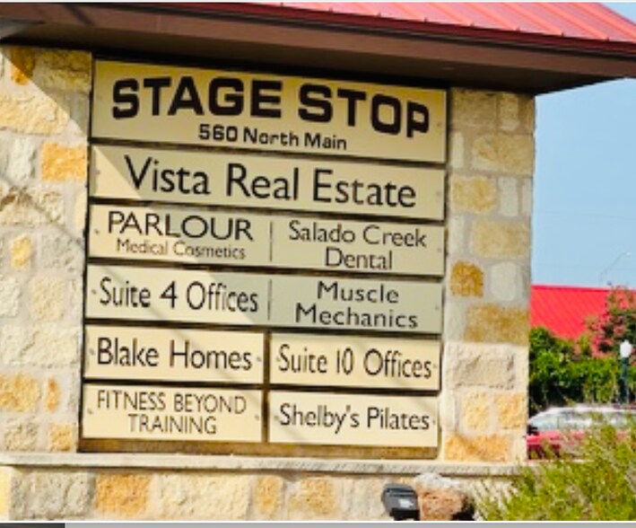 More Photos Of 560 N Main St, Salado Unknown For Lease
