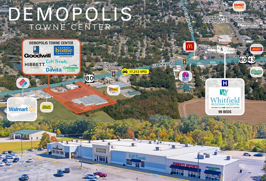 Primary Photo Of 505 Hwy 80 West, Demopolis Storefront For Sale