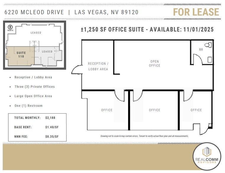 More Photos Of 6220 McLeod Dr, Las Vegas Office For Lease