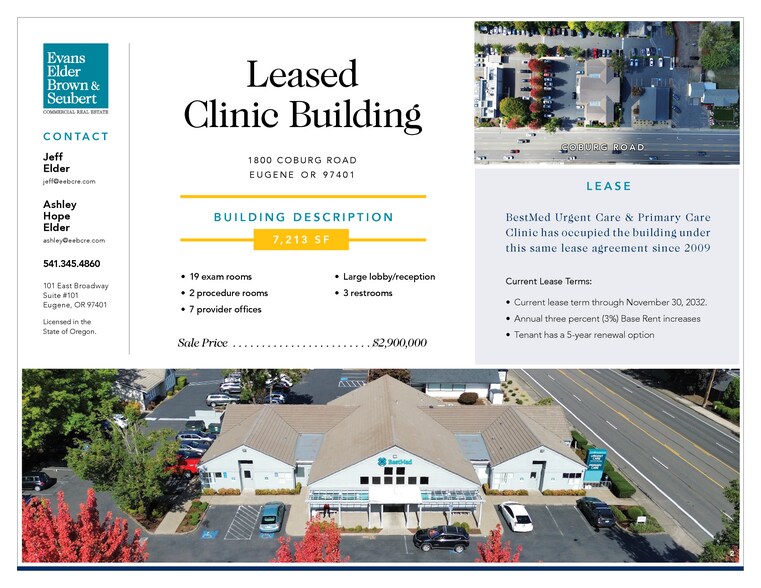 More Photos Of 1800 Coburg Rd, Eugene Medical For Sale