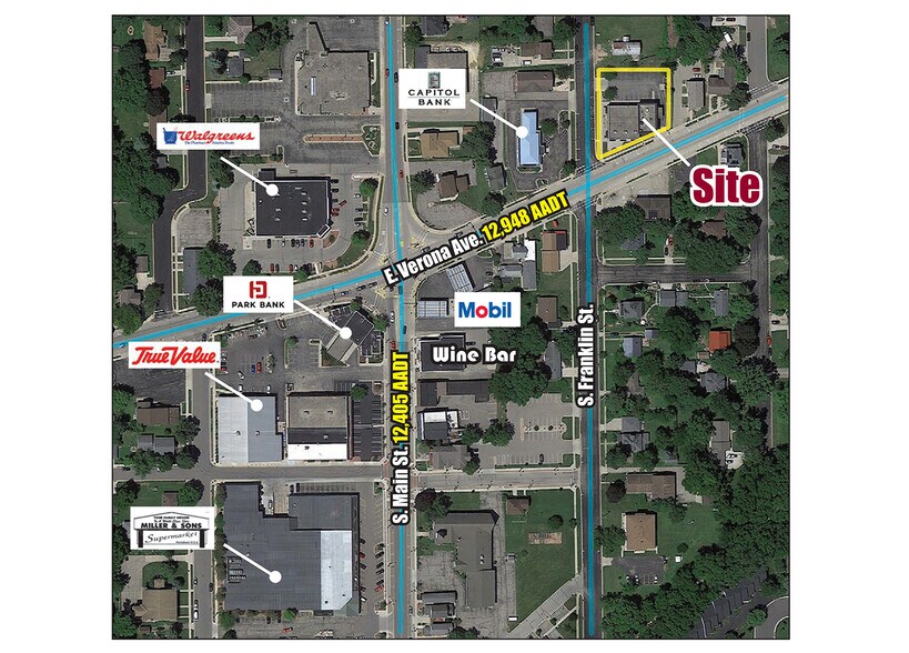 More Photos Of 200-208 E Verona Ave, Verona Freestanding For Lease