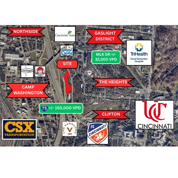 Primary Photo Of 2934 Central Parkway, Cincinnati Land For Sale