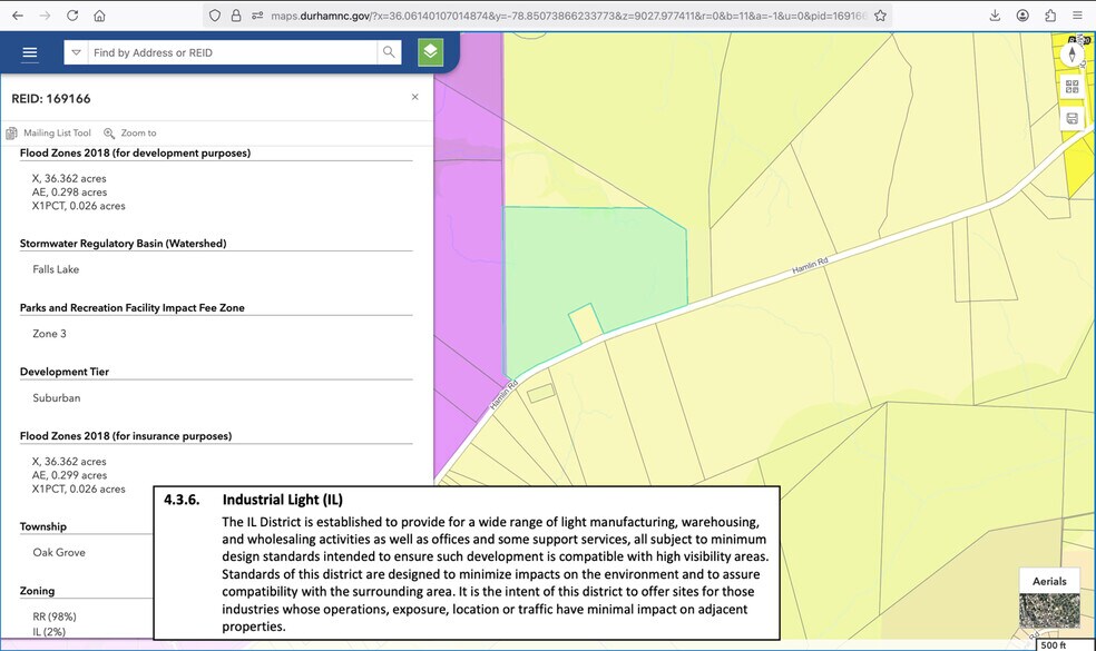 More Photos Of 2207 Hamlin Road, Durham Land For Sale