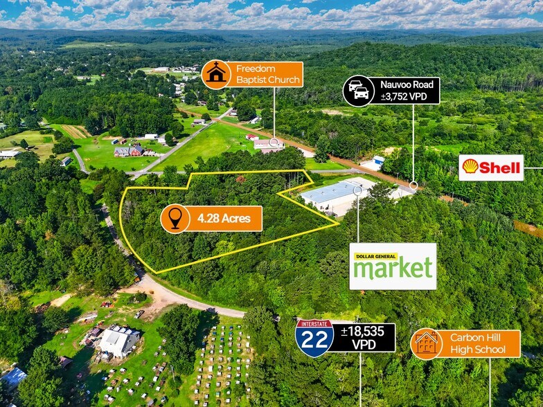 More Photos Of adj. to 1624 Nauvoo Road, Carbon Hill Land For Sale