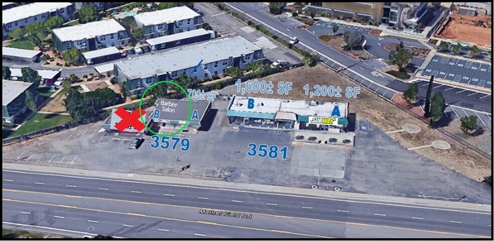 More Photos Of 3579 Mather Field Rd, Rancho Cordova Storefront For Lease