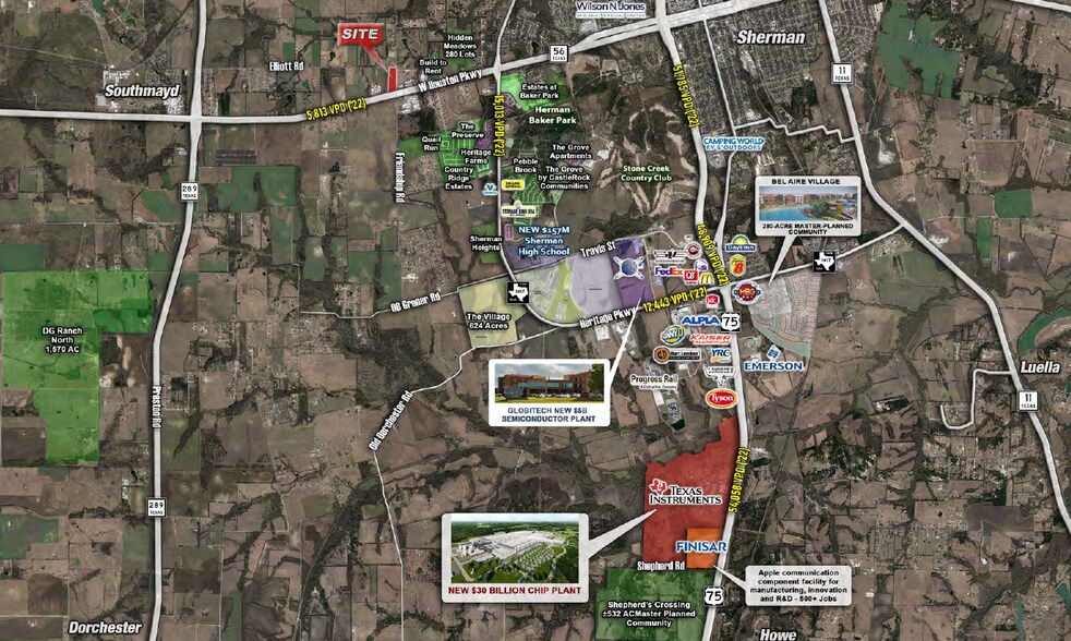 More Photos Of NWC of Hwy 56 & Friendship Rd, Sherman Land For Sale