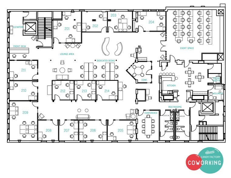 More Photos Of 1512 Curtis St, Denver Coworking Space