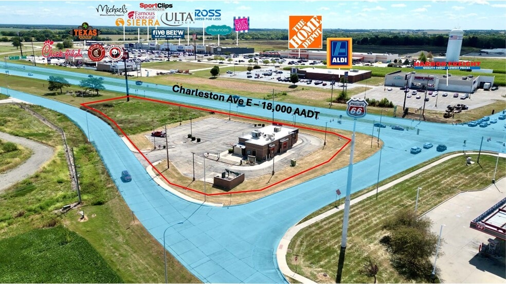 Primary Photo Of 1209 Broadway Ave E, Mattoon Fast Food For Sale