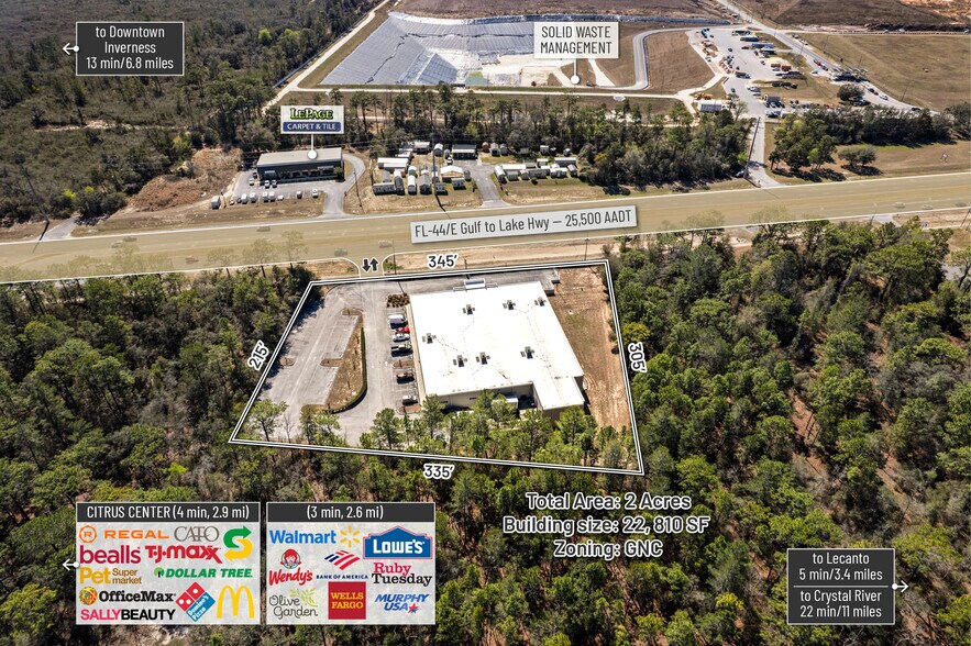 More Photos Of 97 W Gulf To Lake Hwy, Lecanto Freestanding For Sale