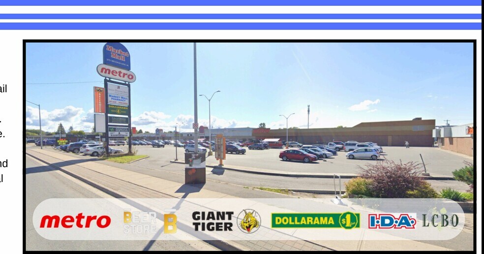 More Photos Of 275 Second Line W, Sault Ste Marie Storefront For Lease
