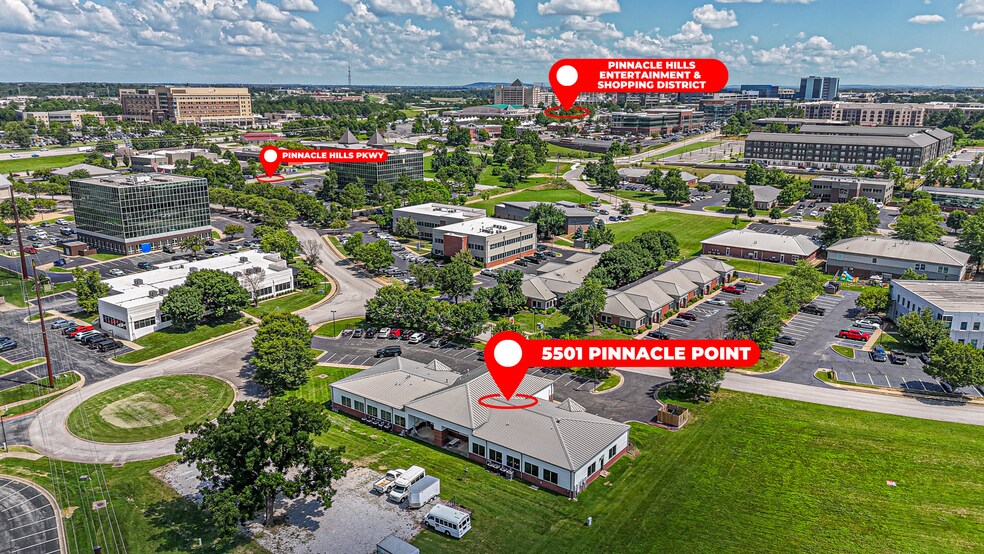 More Photos Of 5501 Pinnacle Point Dr, Rogers Office For Lease