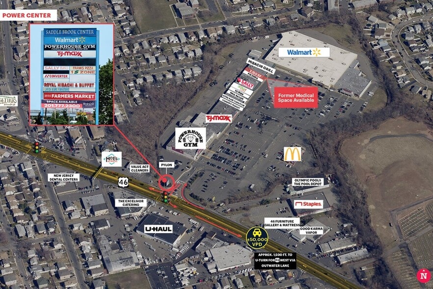 More Photos Of 191 Route 46, Saddle Brook General Retail For Lease
