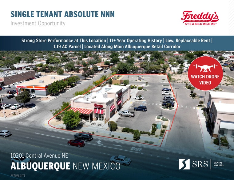 Primary Photo Of 10201 Central Ave NE, Albuquerque Fast Food For Sale
