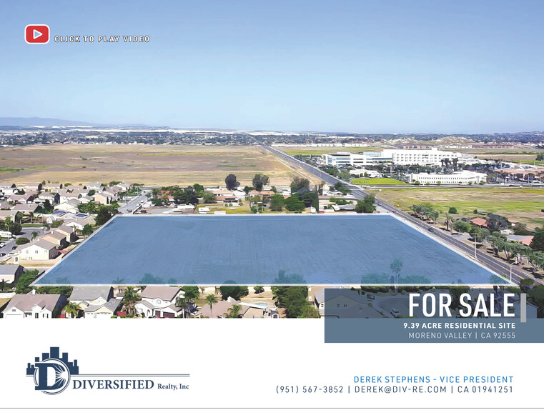 Primary Photo Of cactus ave, Moreno Valley Land For Sale