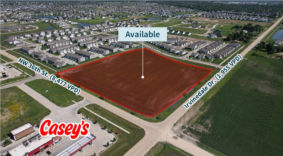 Primary Photo Of SEC of 36th Street and Irvinedale Drive, Ankeny Land For Sale