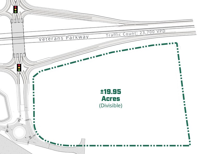 More Photos Of Veterans Parkway @ Feldspar Drive, Savannah Land For Lease