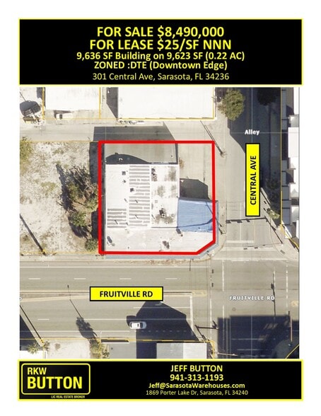 Primary Photo Of 301 Central Ave, Sarasota Freestanding For Lease