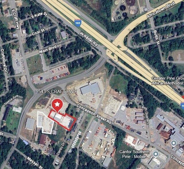 More Photos Of 543 S Craft Hwy, Mobile Warehouse For Lease