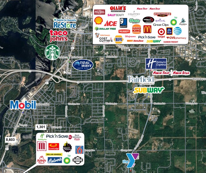 More Photos Of 6 parcels 8.981 acres, Rothschild Land For Sale