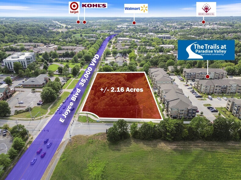 Primary Photo Of NWC E Joyce & N Old Missouri Road blvd, Fayetteville Land For Sale