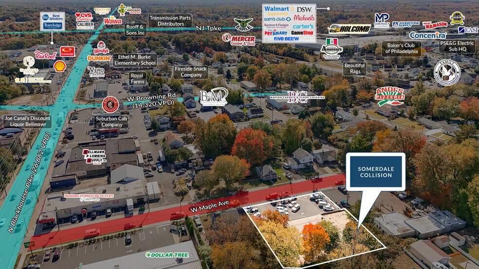 More Photos Of 21 W Maple Ave, Bellmawr Auto Repair For Sale